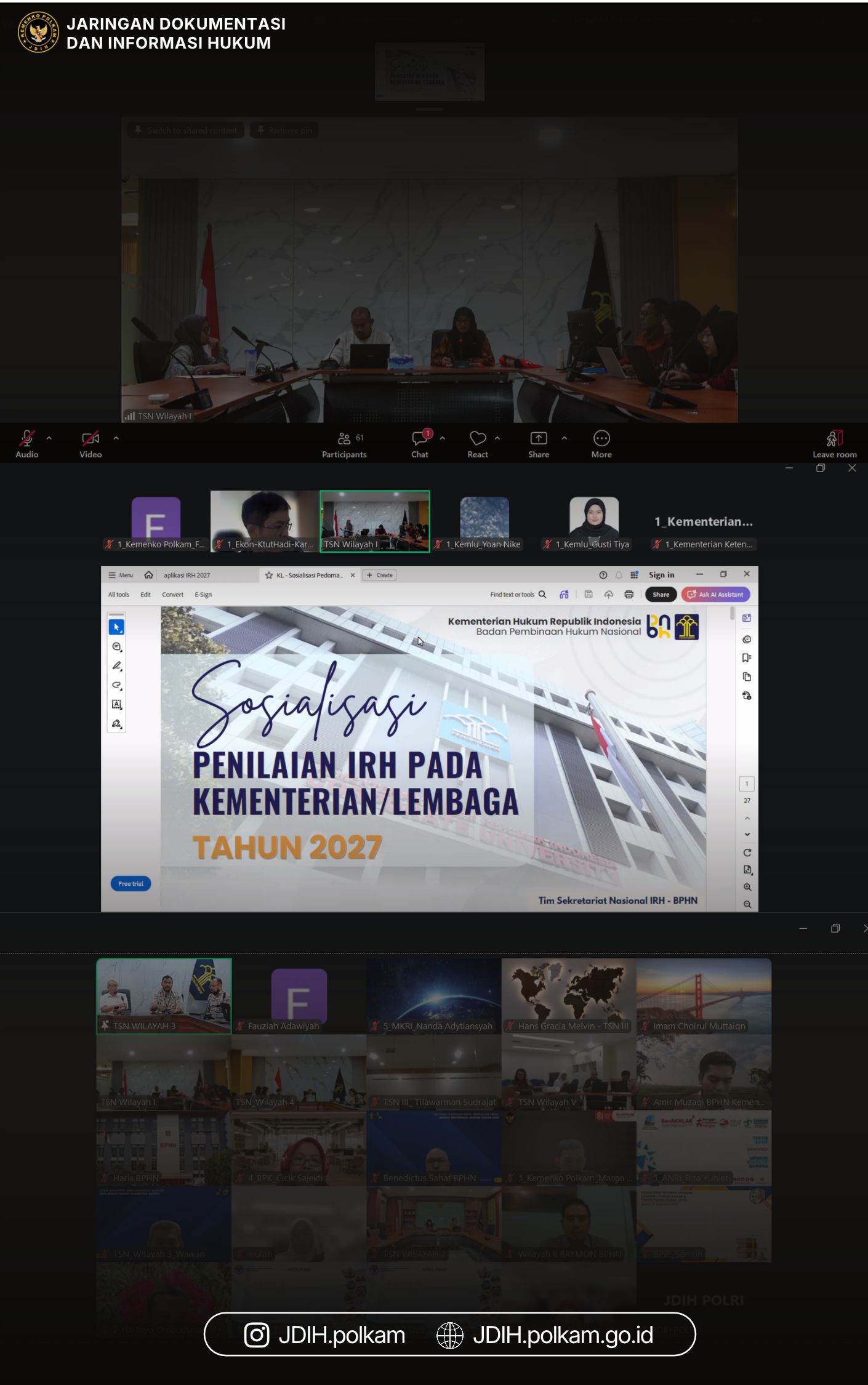 Kemenko Polkam Ikuti Sosialisasi Penilaian IRH 2027, Siapkan Tata Kelola Regulasi yang Lebih Berkualitas